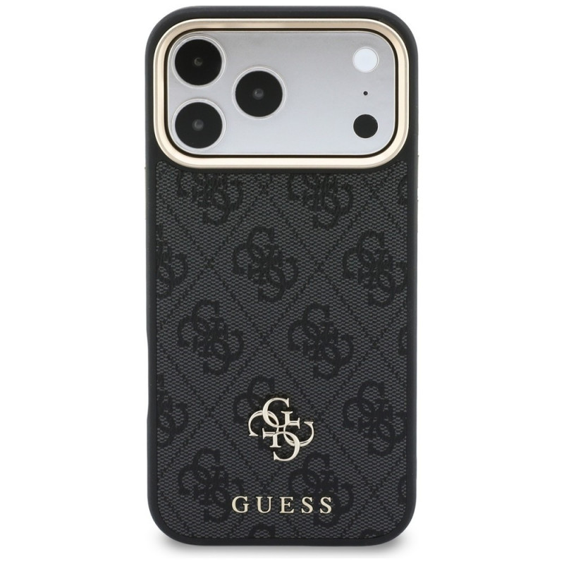 Guess 4G Hülle mit Wallet, MagSafe, für Apple iPhone 18 Pro / 17 Pro, schwarz