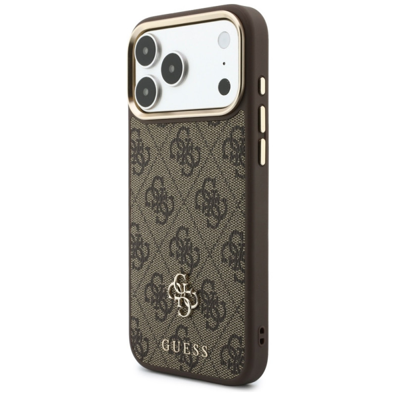 Guess 4G Hülle mit Wallet, MagSafe, für Apple iPhone 18 Pro / 17 Pro, braun