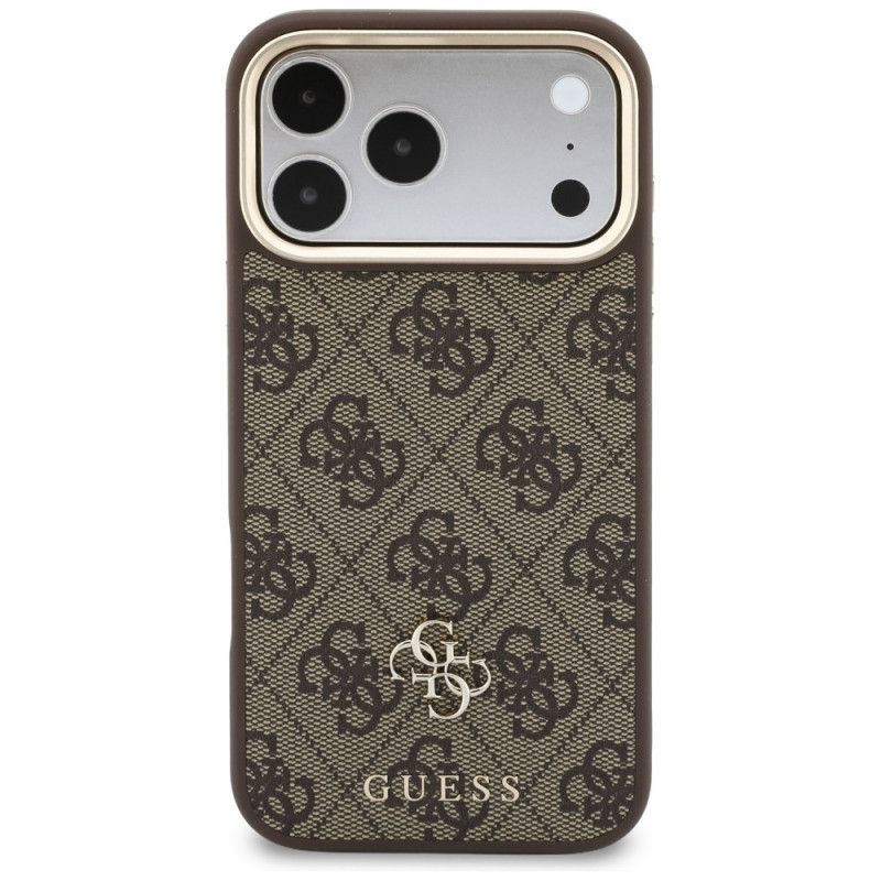 Guess 4G Hülle mit Wallet, MagSafe, für Apple iPhone 18 Pro / 17 Pro, braun
