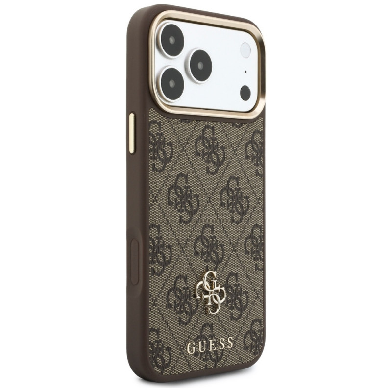 Guess 4G Hülle mit Wallet, MagSafe, für Apple iPhone 18 Pro / 17 Pro, braun