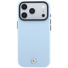BMW Kevlar Metal Logo MagSafe Hülle für Apple iPhone 18 Pro / 17 Pro, blau