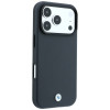 BMW Kevlar Metal Logo MagSafe Hülle für Apple iPhone 18 Pro / 17 Pro, anthrazit