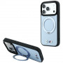 BMW Kevlar Ring Stand 360 MagSafe Hülle für Apple iPhone 18 Pro / 17 Pro, blau