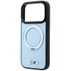 BMW Kevlar Ring Stand 360 MagSafe Hülle für Apple iPhone 18 Pro / 17 Pro, blau