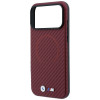 BMW M Carbon Printed Ring MagSafe Hülle für Apple iPhone 18 Pro Max / 17 Pro Max, rot