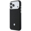 BMW Quilted Pattern Metal Logo Hülle und Wallet-Set für Apple iPhone 18 Pro / 17 Pro, schwarz