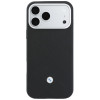 BMW Quilted Pattern Metal Logo Hülle und Wallet-Set für Apple iPhone 18 Pro / 17 Pro, schwarz