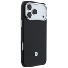 BMW Quilted Pattern Metal Logo Hülle und Wallet-Set für Apple iPhone 18 Pro / 17 Pro, schwarz