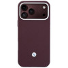 BMW Quilted Pattern Metal Logo Hülle und Wallet-Set für Apple iPhone 18 Pro / 17 Pro, burgund