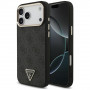 Guess 4G Triangle Logo MagSafe Hülle für Apple iPhone 18 Pro Max / 17 Pro Max, black gold