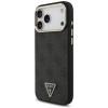 Guess 4G Triangle Logo MagSafe Hülle für Apple iPhone 18 Pro Max / 17 Pro Max, black gold