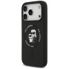 Karl Lagerfeld Silicone Karl&Choupette Ring MagSafe Hülle für Apple iPhone 18 Pro Max / 17 Pro Max, schwarz