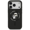 Karl Lagerfeld Silicone Karl&Choupette Ring MagSafe Hülle für Apple iPhone 18 Pro Max / 17 Pro Max, schwarz
