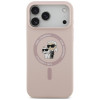 Karl Lagerfeld Silikon Karl&Choupette Ring MagSafe Hülle für Apple iPhone 18 Pro Max / 17 Pro Max, pink