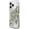 Guess IML Flower & Tonal Circle MagSafe Hülle für Apple iPhone 18 Pro / 17 Pro, grün