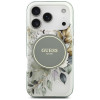 Guess IML Flower & Tonal Circle MagSafe Hülle für Apple iPhone 18 Pro / 17 Pro, grün