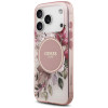 Guess IML Flower & Tonal Circle MagSafe Hülle für Apple iPhone 18 Pro Max / 17 Pro Max, pink
