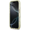 Guess IML Glitter Flowers Triangle MagSafe Hülle für Apple iPhone 18 Pro Max / 17 Pro Max, grün