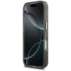 Guess IML Glitter Flowers Triangle MagSafe Hülle für Apple iPhone 18 Pro Max / 17 Pro Max, schwarz