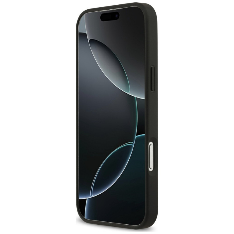 Guess 4G Double Card Triangle Hülle für Apple iPhone 18 Pro Max / 17 Pro Max, Schwarz