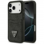 Guess 4G Double Card Triangle Hülle für Apple iPhone 18 Pro / 17 Pro, Schwarz