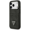 Guess 4G Double Card Triangle Hülle für Apple iPhone 18 Pro / 17 Pro, Schwarz