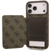 Guess 4G Cardslots & Magnetic Closure Crossbody Case für Apple iPhone 18 Pro Max / 17 Pro Max, braun