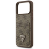Guess 4G Double Card Triangle Hülle für Apple iPhone 18 Pro Max / 17 Pro Max, Braun