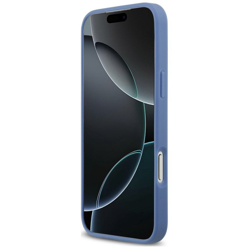 Guess 4G Double Card Triangle Hülle für Apple iPhone 18 Pro Max / 17 Pro Max, Blau