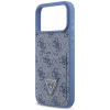 Guess 4G Double Card Triangle Hülle für Apple iPhone 18 Pro Max / 17 Pro Max, Blau