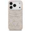 Guess 4G Double Card Triangle Hülle für Apple iPhone 18 Pro / 17 Pro, Pink