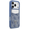 Guess 4G Double Card Triangle Hülle für Apple iPhone 18 Pro / 17 Pro, Blau