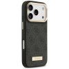 Guess 4G Logo Plate MagSafe Hülle für Apple iPhone 18 Pro Max / 17 Pro Max, Schwarz