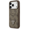 Guess 4G Double Card Triangle Hülle für Apple iPhone 18 Pro / 17 Pro, Braun