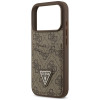 Guess 4G Double Card Triangle Hülle für Apple iPhone 18 Pro / 17 Pro, Braun