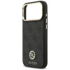Guess 4G Strass Logo MagSafe Hülle für Apple iPhone 18 Pro Max / 17 Pro Max, Schwarz