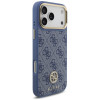 Guess 4G Strass Logo MagSafe Hülle für Apple iPhone 18 Pro Max / 17 Pro Max, Blau