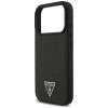Guess Croco Triangle Logo MagSafe Hülle für Apple iPhone 18 Pro / 17 Pro, Schwarz