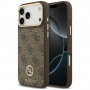 Guess 4G Strass Logo MagSafe Hülle für Apple iPhone 18 Pro Max / 17 Pro Max, Braun