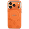 Guess Peony Hot Stamp MagSafe Hülle für Apple iPhone 18 Pro Max / 17 Pro Max, Orange