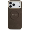 Guess Peony Hot Stamp MagSafe Hülle für Apple iPhone 18 Pro Max / 17 Pro Max, Braun