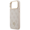 Guess 4G Strass Logo MagSafe Hülle für Apple iPhone 18 Pro Max / 17 Pro Max, Pink