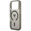 Guess IML Gradient Triangle Logo MagSafe Hülle für Apple iPhone 18 Pro Max / 17 Pro Max, Schwarz