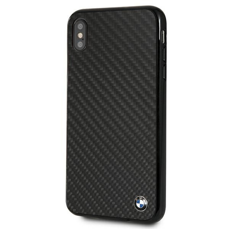 BMW BMHCI65MBC Signature Carbon Hardcase für Apple iPhone XS Max, Schwarz