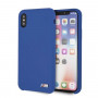 BMW BMHCPXMSILNA Silicone M Collection Hardcase für Apple iPhone X / XS, Navy
