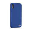 BMW BMHCPXMSILNA Silicone M Collection Hardcase für Apple iPhone X / XS, Navy