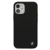 BMW BMHCP12SSILBK Silicone Signature Hardcase für Apple iPhone 12 mini, Schwarz