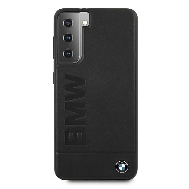 BMW BMHCS21MSLLBK Signature Logo Imprint Hardcase für Samsung Galaxy S21+, Schwarz