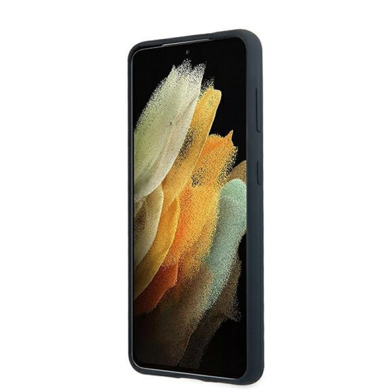 BMW BMHCS21MSILNA Silicone Signature Hardcase für Samsung Galaxy S21+, Navy