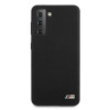 BMW BMHCS21MMSILBK Silicone M Collection Hülle für Samsung Galaxy S21+, Schwarz